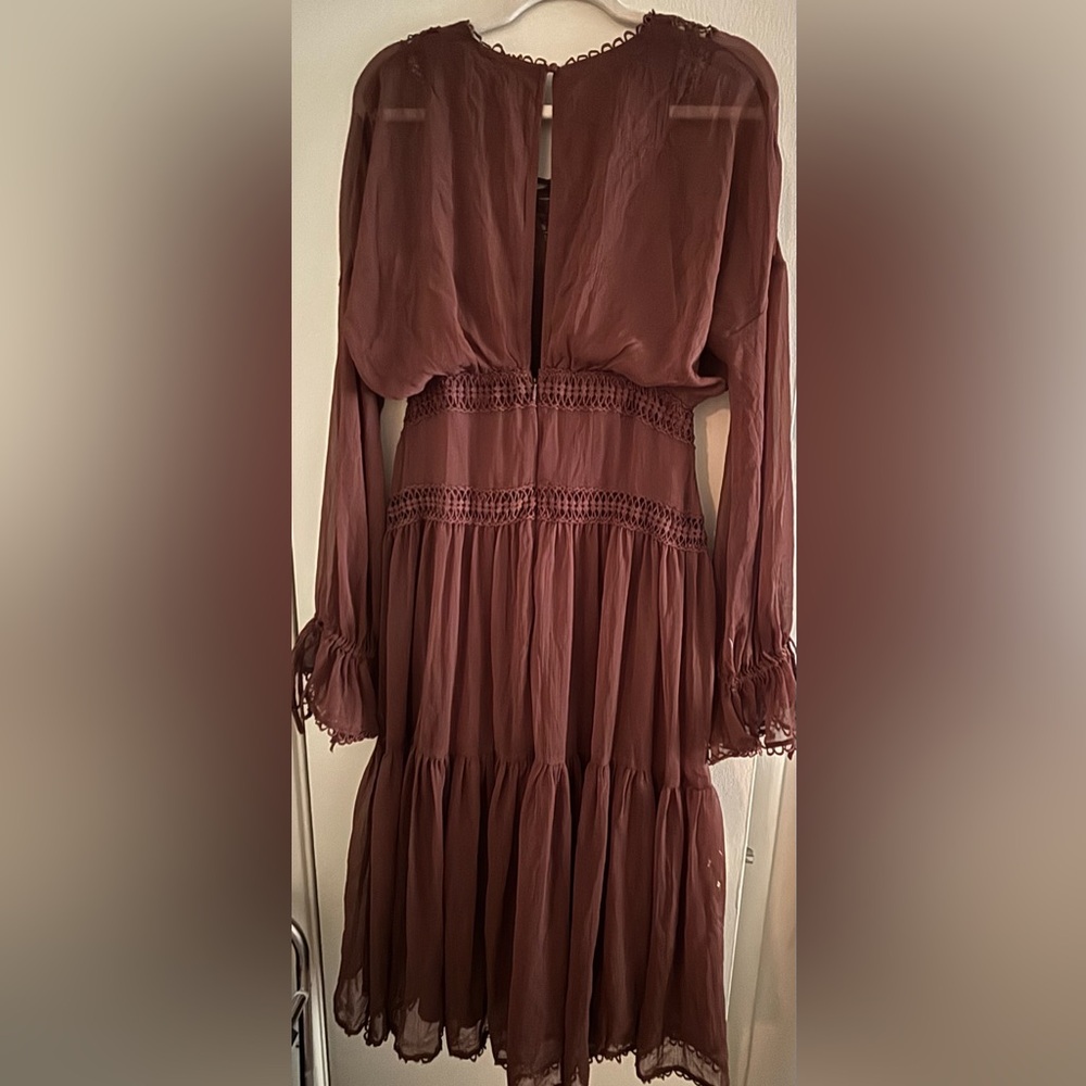 ASOS Chocolate Long Sleeve Dress